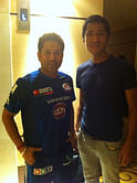 Football meets Cricket: Gouramangi Singh meets Sachin Tendulkar