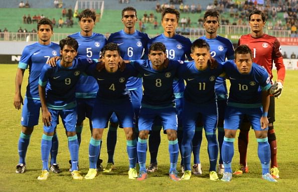 The Indian Football Team at SAFF 2013