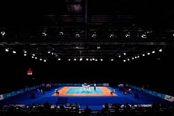 Myanmar taekwando team training in South Korea