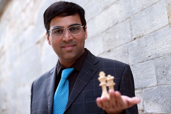 World Chess Champion Viswanathan Anand during launch of Mind News Photo  - Getty Images