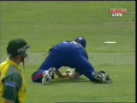 Video: Paul Collingwood's breath taking catch