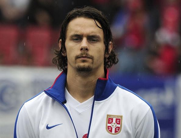 Serbia&#039;s Neven Subotic is pictured prior