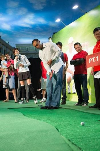 Tiger Woods in Macau, everyone else in Shanghai