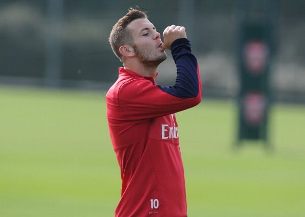 Arsenal's Jack Wilshere has time on his hands