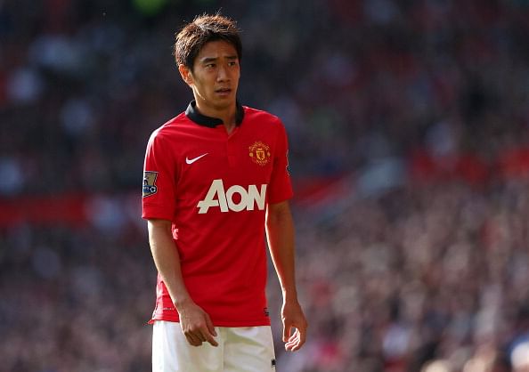 Shinji Kagawa during the Barclays Premier League match between Manchester United and West Bromwich Albion at Old Trafford on September 28, 2013 in Manchester, England.  (Getty Images)
