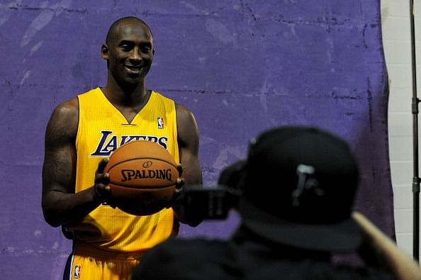 Kobe Bryant #24 of the Los Angeles Lakers poses for a picture during media day at Toyota Sports Center on September 28, 2013 in El Segundo, California. (Getty Images)