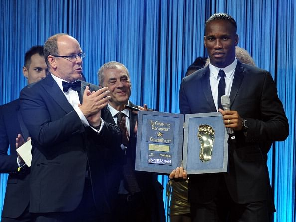Didier Drogba wins 2013 Golden Foot Award