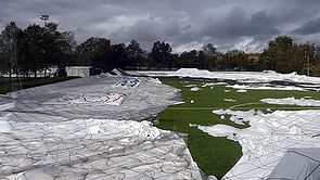 Ajax relocate training just before collapse of inflatable dome