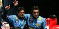 Giancarlo Fisichella and Fernando Alonso