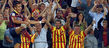 Coming of age: Alexis Sanchez is finally finding his feet at Barcelona
