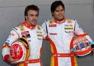 Nelson Piquet Jr. and Fernando Alonso