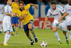 Arsenal left dented as Flamini is 'major doubt' for Dortmund game