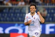 Giuseppe Rossi celebrates a goal during the Serie A match between Genoa CFC and ACF Fiorentina at Stadio Luigi Ferraris on September 1, 2013 in Genoa, Italy. (Getty Images)