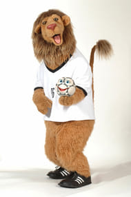 A FIFA handout photo shows the official mascot of the 2006 FIFA World Cup in Germany named "Goleo VI"