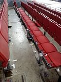 Arsenal Picture: Dortmund fans ripped up seats At The Emirates