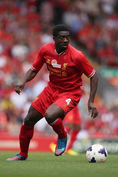 Kolo Toure in action during Steven Gerrard&#039;s Testimonial between Liverpool and Olympiacos at Anfield on August 03, 2013 in Liverpool, England.  (Getty Images)