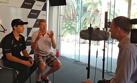 Mika Hakkinen back on the track in China