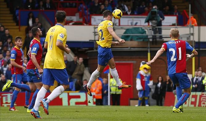 Crystal Palace 0-2 Arsenal: Arteta and Giroud down Eagles