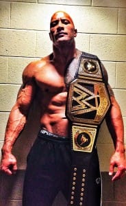 Rock-With-New-WWE-Title
