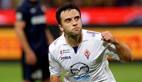Fiorentina's Giuseppe Rossi will face a tough time against Juventus