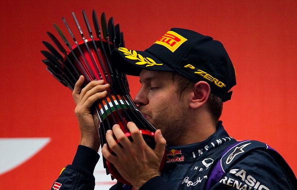 Four-midable Vettel clinches the title in India