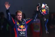 Sebastian Vettel celebrates his latest World Championship win