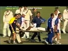 Video: Brett Lee smashes Alex Tudor's skull