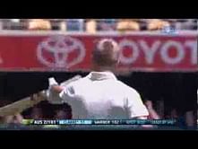 Video: David Warner brings up his first Ashes ton