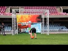 Video: Lionel Messi takes on a robot goalkeeper