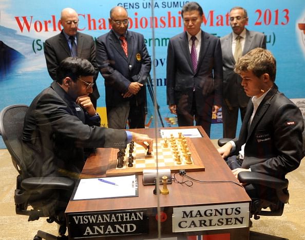 World Chess Championship 2013 Match Viswanathan Anand versus Magnus Carlsen:  Game 1 and Photos