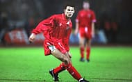 Ryan Giggs playing for Wales in his early days