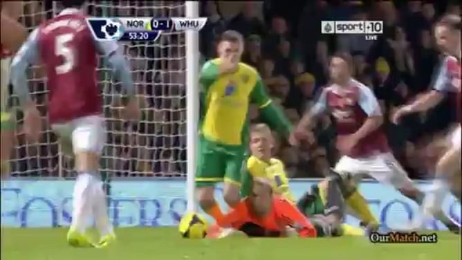 Video: Norwich 3 West Ham 1