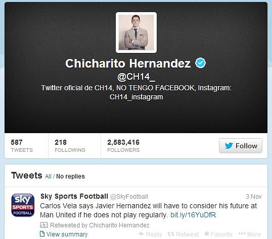 Javier Hernandez's future at Manchester United in doubt?