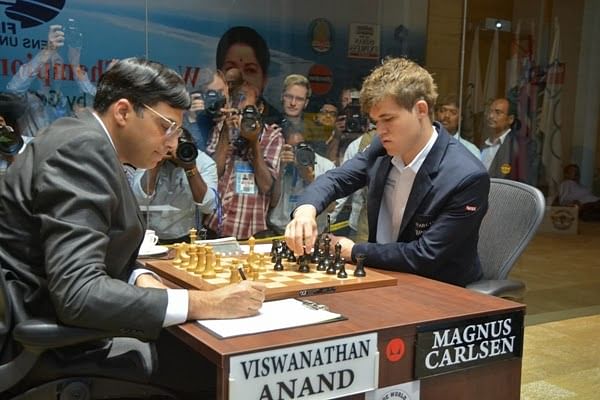 Game 7 FIDE World Chess Championship: Viswanathan Anand happy to draw, Carlsen keeps the lead