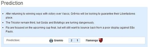 Gremio vs Flamengo: Statistical Preview