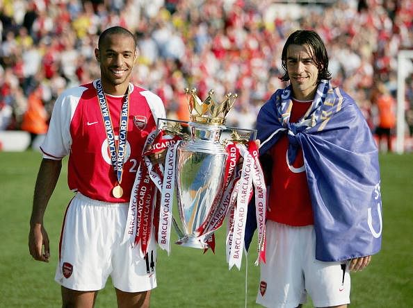 Thierry Henry and Robetr Pires were part of the great Arsenal team of 2003-04, known as the Invincibles