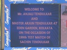 Kolkata's 199-rose welcome "moves" Tendulkar