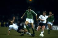 Martin O''Neill of Northern Ireland and Ray Wilkins and Sammy Lee of England