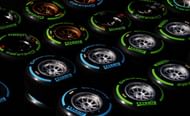 NUERBURG, GERMANY - JULY 07: Pirelli tyres are laid out in the paddock following the German Grand Prix at the Nuerburgring on July 7, 2013 in Nuerburg, Germany. (Photo by Lars Baron/Getty Images)