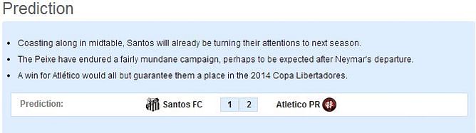 Santos FC vs Atletico PR: Statistical Preview