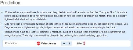 Valenciennes vs Lille: Statistical Preview