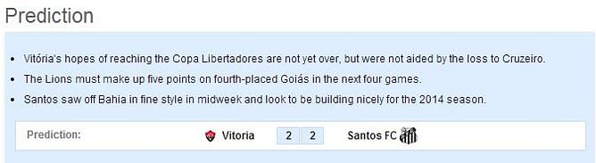 Vitoria vs Santos FC: Statistical Preview
