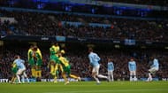 Yaya Toure scores from a free-kick