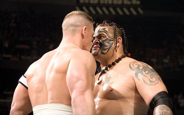 Umaga and John Cena