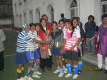 Underdogs Bharani upset former champions Jumit Jugut Gaota to lift Surinder Memorial 5-a-side women's hockey in Kolkata