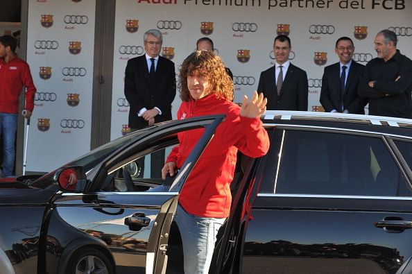 Audi presents Barcelona players with new cars