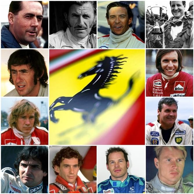 Champions who missed the Ferrari date