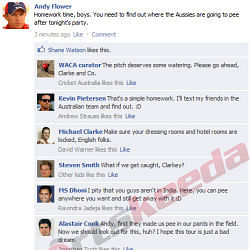 Fake FB Wall: Andy Flower asks his boys to do their home-work after Ashes loss