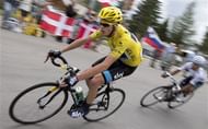 Chris Froome during his triumph at the Tour De France