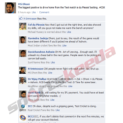 Fake FB Wall: Total mayhem on Dhoni's Facebook Wall